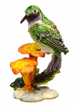 Jeweled Humingbird Box 4"