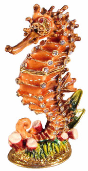 Jeweled "Seahorse" Box 4"