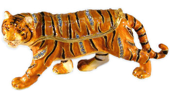 Jeweled "Bengal Tiger" Box 4"