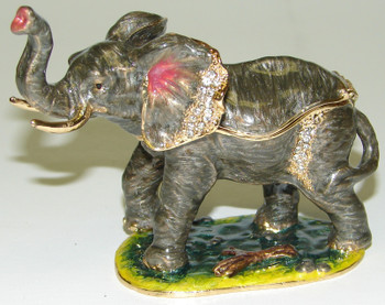 Jeweled "Elephant" Box 3 1/2"