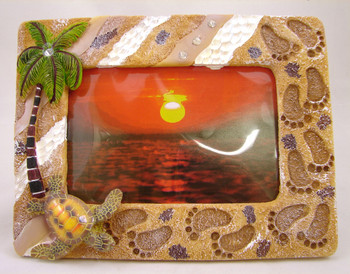 Picture Frame Palm / Footprints 3 1/4" X 5"