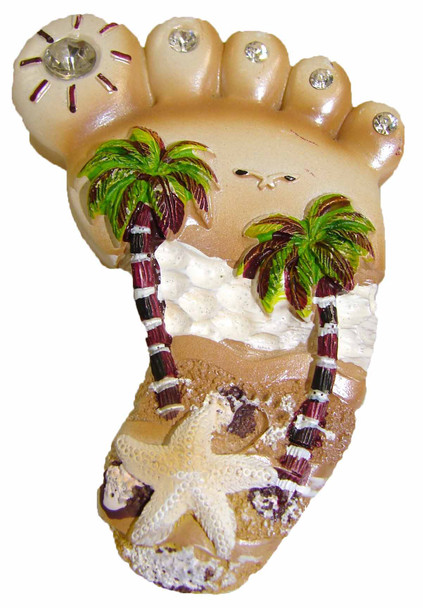 Footprint Magnet 3"