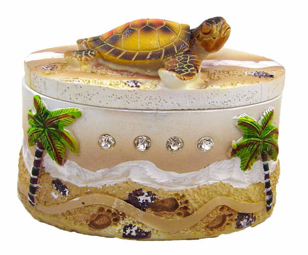 Turtle Trinket Box 3"