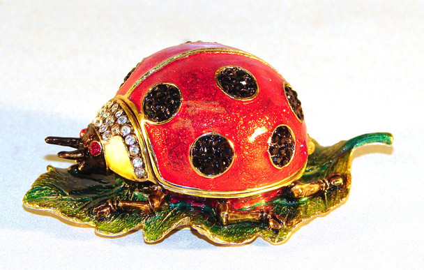 Jeweled "Ladybug" Box 3"