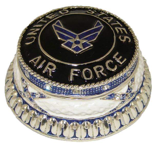 Jeweled "U.S. Air Force" Box 2 3/4"