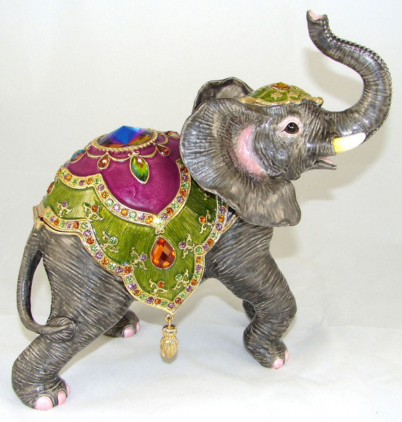Jeweled "Circus Elephant" Box 8"
