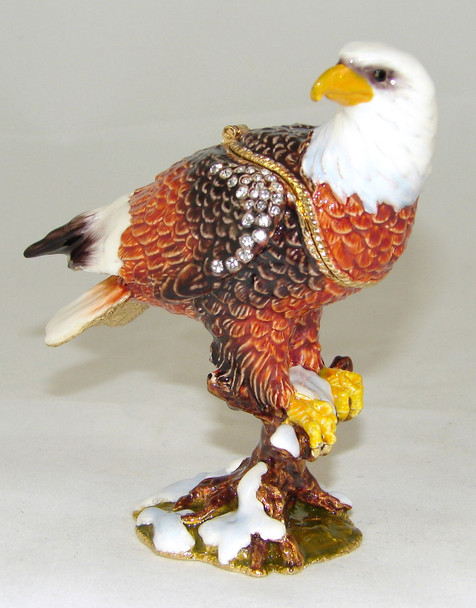 Jeweled "Eagle" Box 3 1/2"