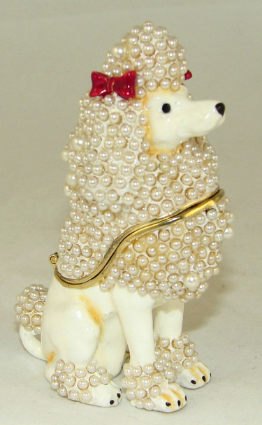 Jeweled "Poodle" Box 3 1/4"