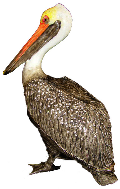 Jeweled "Pelican" Box 7 1/2"