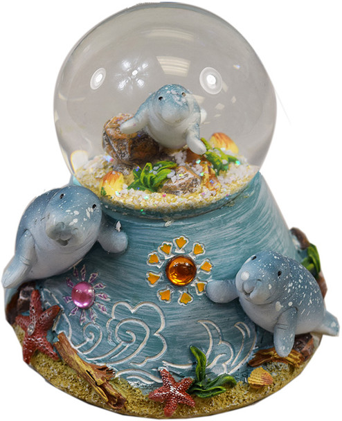 Manatee 65mm Snow Globe