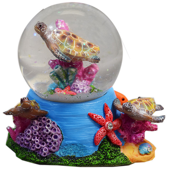 Sea Turtle  65MM Snow Globe w/Emblemtic