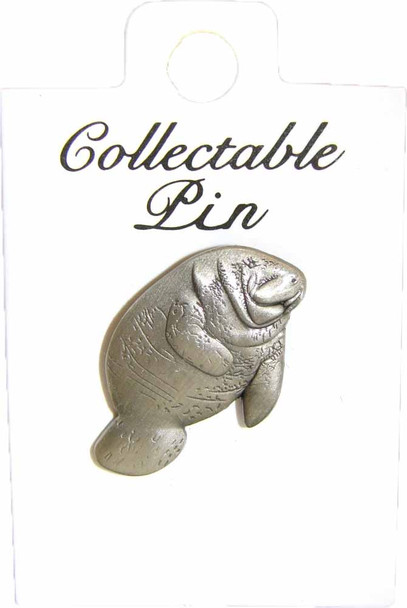 Manatee Pin Carded/Display 1"