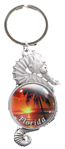 Seahorse 30mm Emblem Keychain 2 1/2"