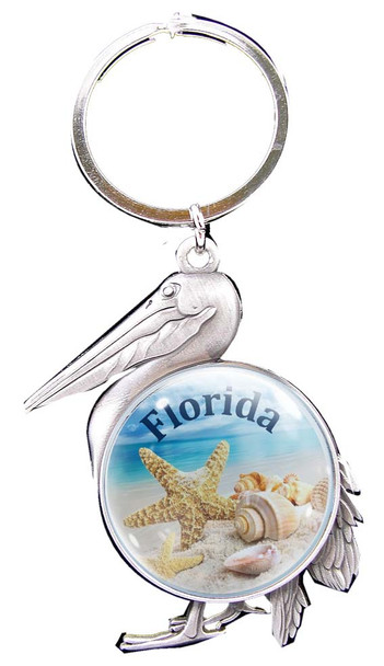 Pelican 30mm Emblem Keychain 2 1/4"