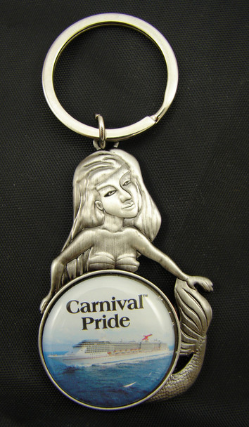 Mermaid 30mm Emblem Keychain 3 3/4"