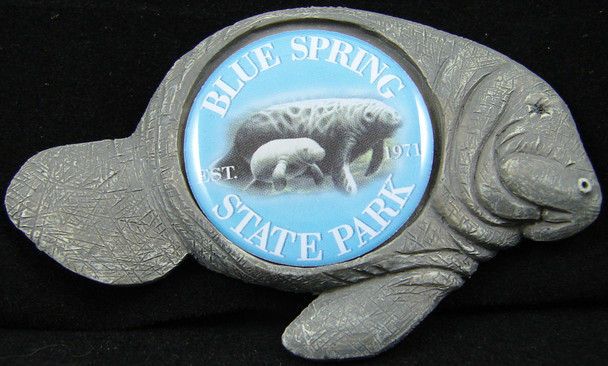 Manatee 30mm Emblem Magnets 2 3/4"