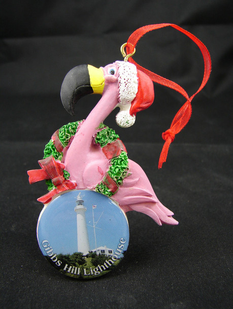 Christmas Ornament 30mm- Flamingo 3"