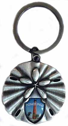 Sand Dollars K/C w/Shiled 3 1/4"