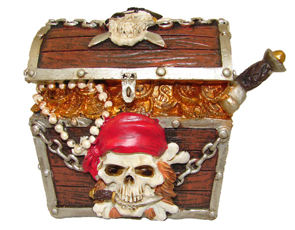 Pirate Skull Money Box Piggy Bank 4 1/2"