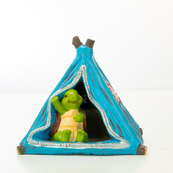 Garden Tortoise in Tent Solar Light 6"