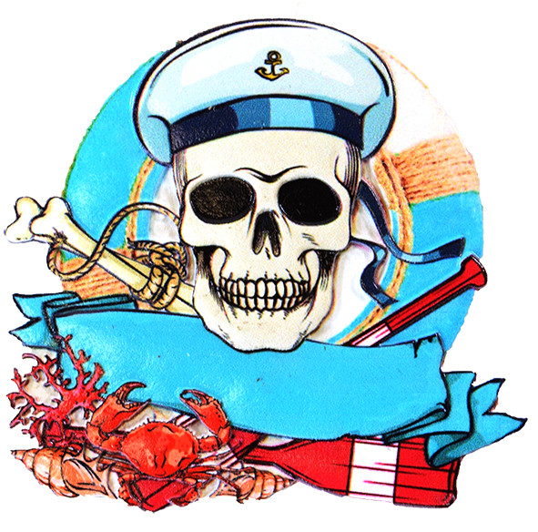 Pirtate Captain Magnet 2 1/2"