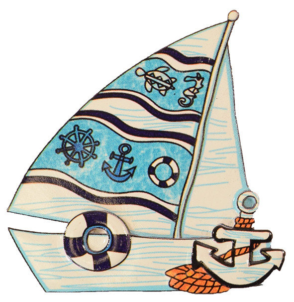 Sailboat Magnet 3 1/2"