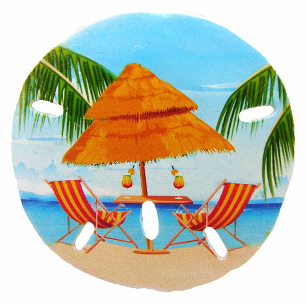 Sand Dollar Magnet (Beach Hut) 3"