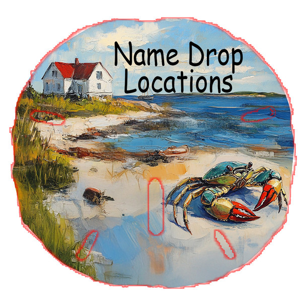 Sand Dollar Magnet (Crab) 3"