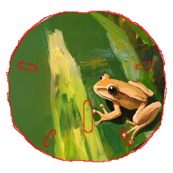 Sand Dollar Magnet (Tree Frog) 3"