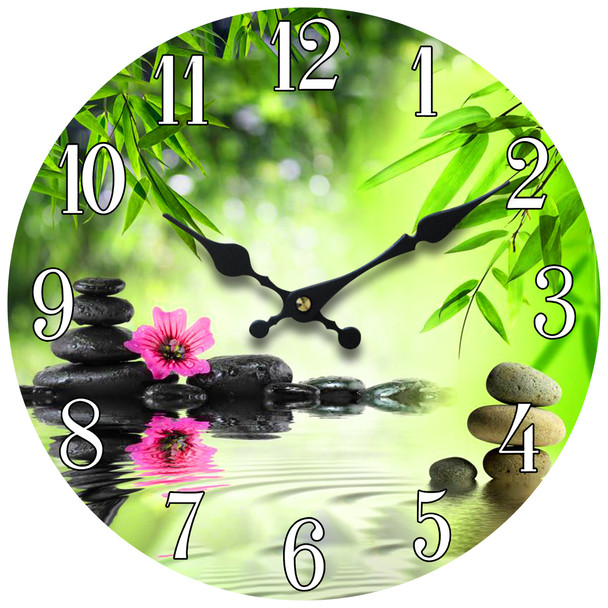 Zen Glass Clock 13"