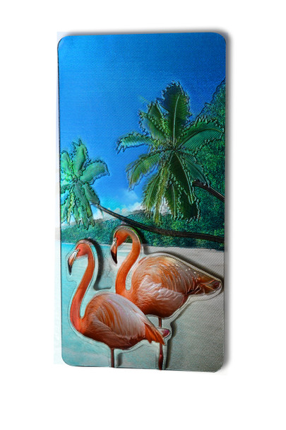 Double Foil Magnet Flamingo