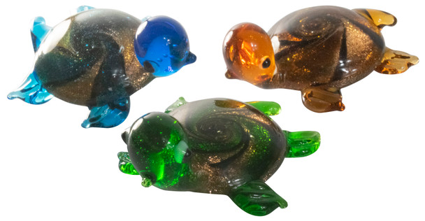 Glass Turtle Assorted Mini 1.5"