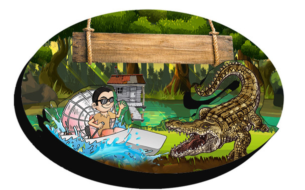 Double Epoxy Foil Gator Magnet