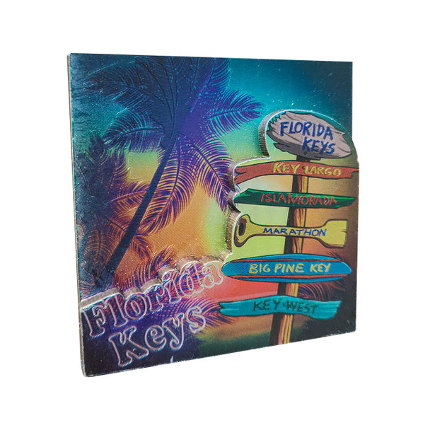 DBL Foil MDF Magnet - FL Keys Signpost