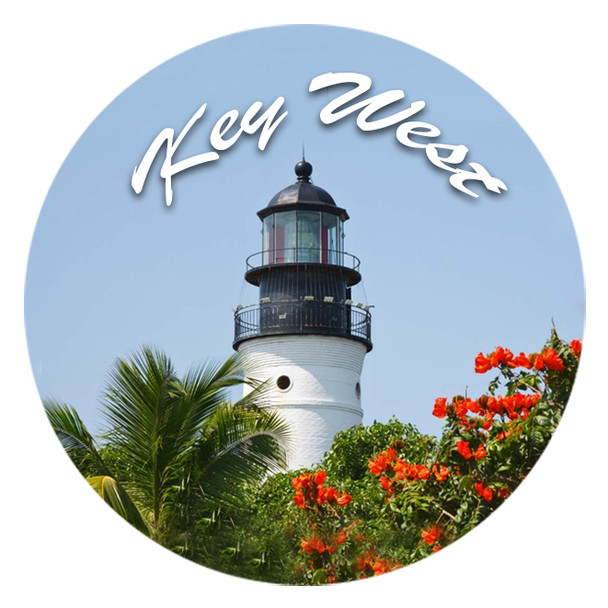 Glass Magnet Key West Light House