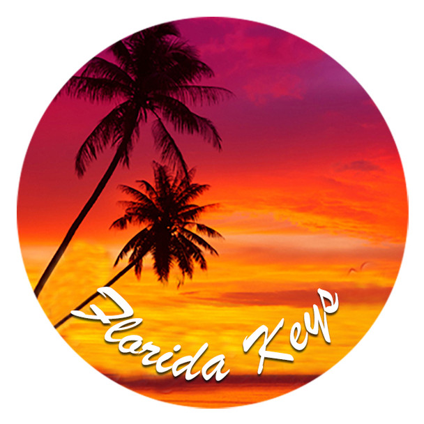 Glass Magnet Orange Beach - Key West