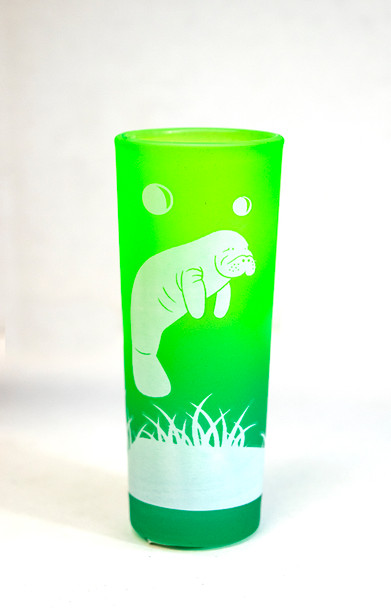 Shooter  Shot Glass--Manatee 4" x 1 1/2"