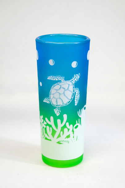 Shooter Shot Glass--Turtle 4" x 1 1/2"