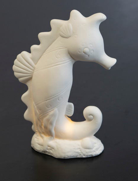 Sea Horse Decor w LED Light 7"