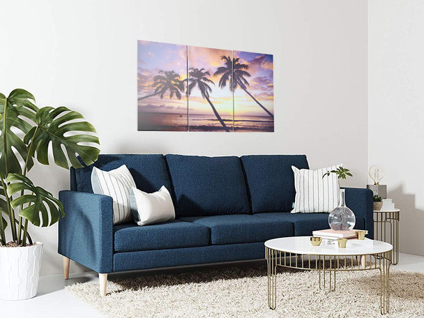 Palm Sunset Canvas 3 PCS SET