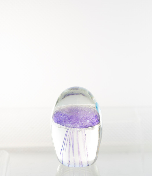 Glass Jellyfish Purple 3 1/4"