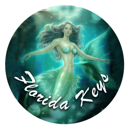 Glass Magnet Mermaid-Key West