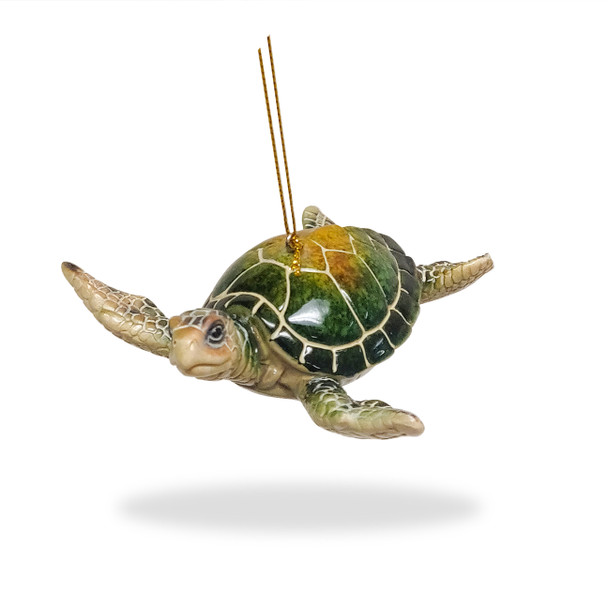 Turtle Ornament Green