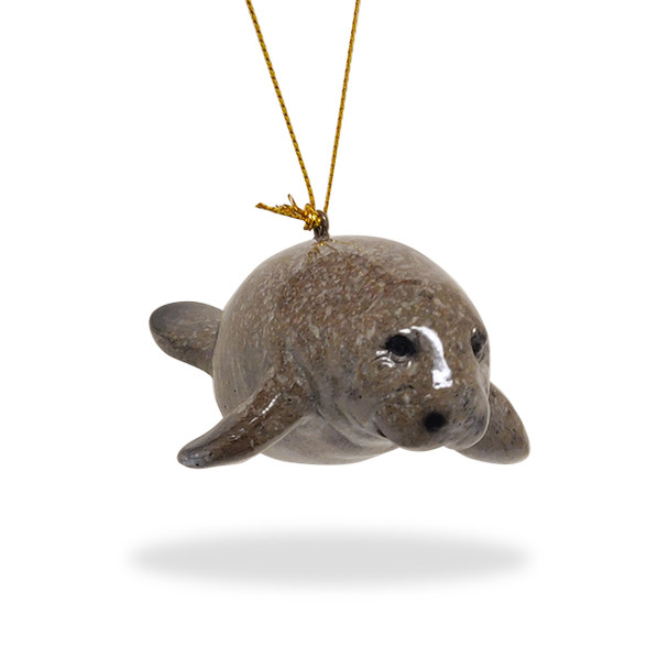 Manatee Ornament Grey