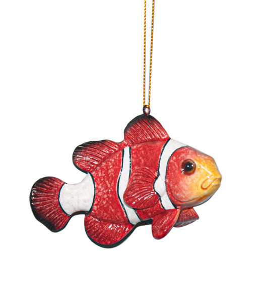 Clown Fish Ornament 3"