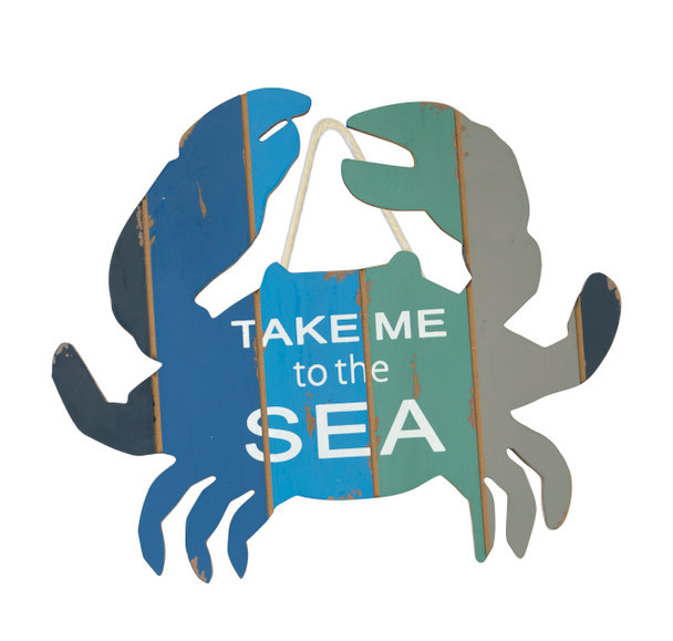 "Take Me To The Sea" Crab Sign