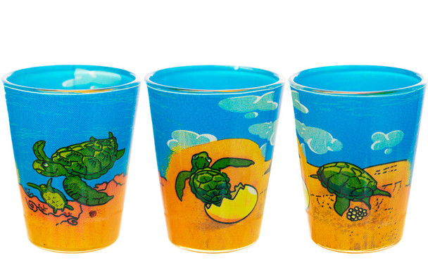 Sea Turtle Printed Shot Glass