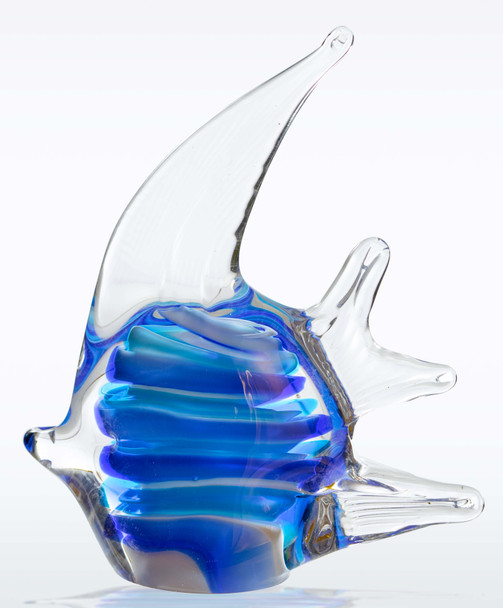 Glass Tropical Fish Blue 5"