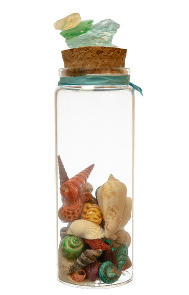 M Size Bottle With Gem Stone Topper 5"