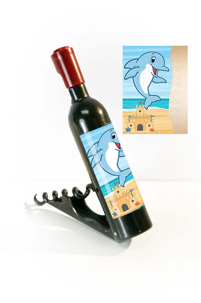 Wine Bottle Opener Dolphin 4.5"